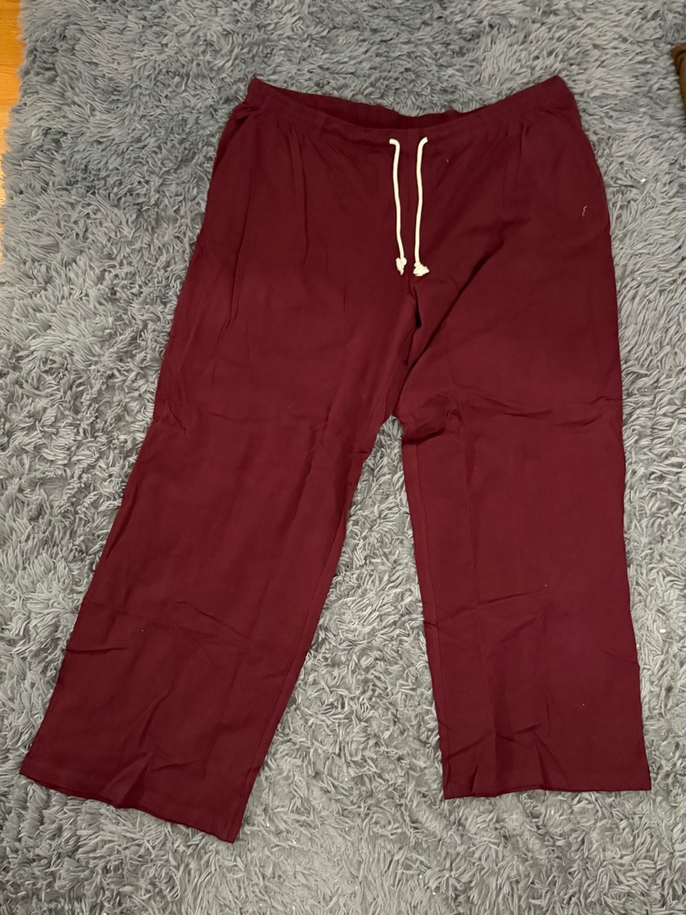 Women's Maroon Pull-On Drawstring Pants